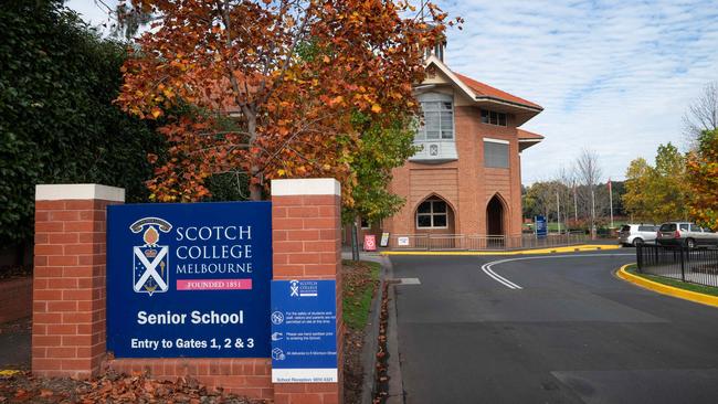 Scotch College is still feeling the fallout following the sacking of former principal Matthew Leeds. Picture: Tony Gough