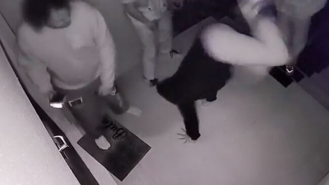 Saint Lane shared another video of him and his friends dancing to an unreleased song on the same CCTV that captured the alleged youth offenders the week earlier. Picture: Saint Lane / Instagram