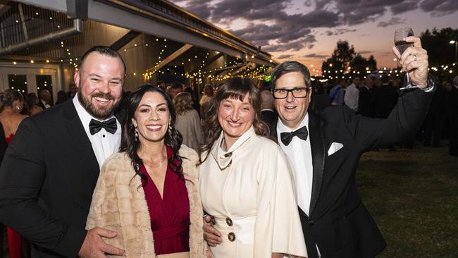 At LifeFlight Toowoomba Gala are (from left) Chris Hanley, Tarnya Cummins, Gillian Smith and Luke Smith at The Goods Shed. Picture: Kevin Farmer