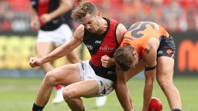 Patrick Ambrose collects Harry Perryman last week. Pic: Getty Images