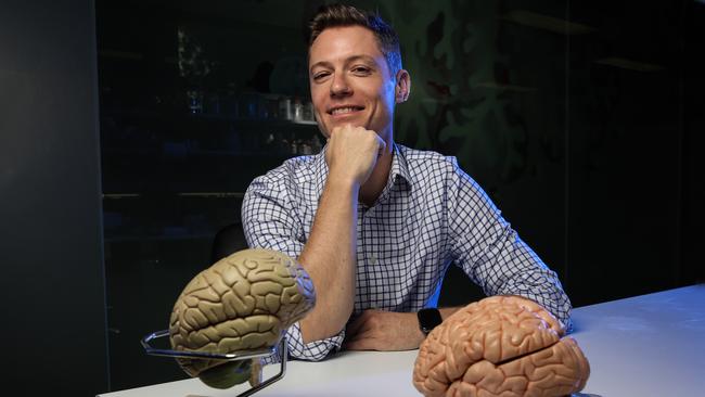 Brain researcher Dr Reuben Rideaux says artificial brains give “complete access” to the brain’s neural networks. Picture: Zak Simmonds