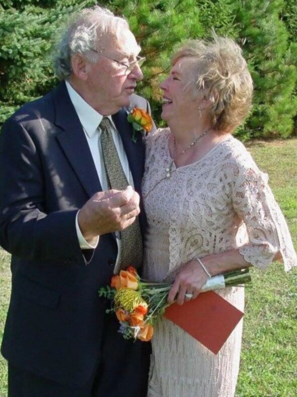 Madonna's stepmother Joan with her father Silvio.