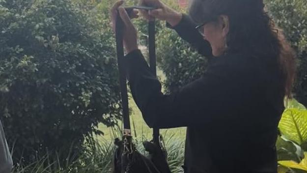 Giget Leta Taylor leaves Gympie Magistrates court after being convicted of producing and possessing cannabis, and utensils.