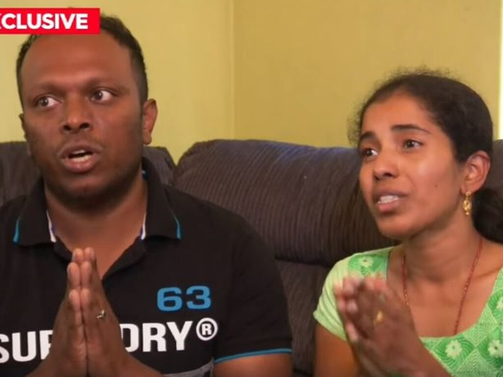 The girl’s parents said they begged for help. Picture: 9 News