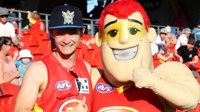 Gold Coast Suns mascot Sunny Ray.