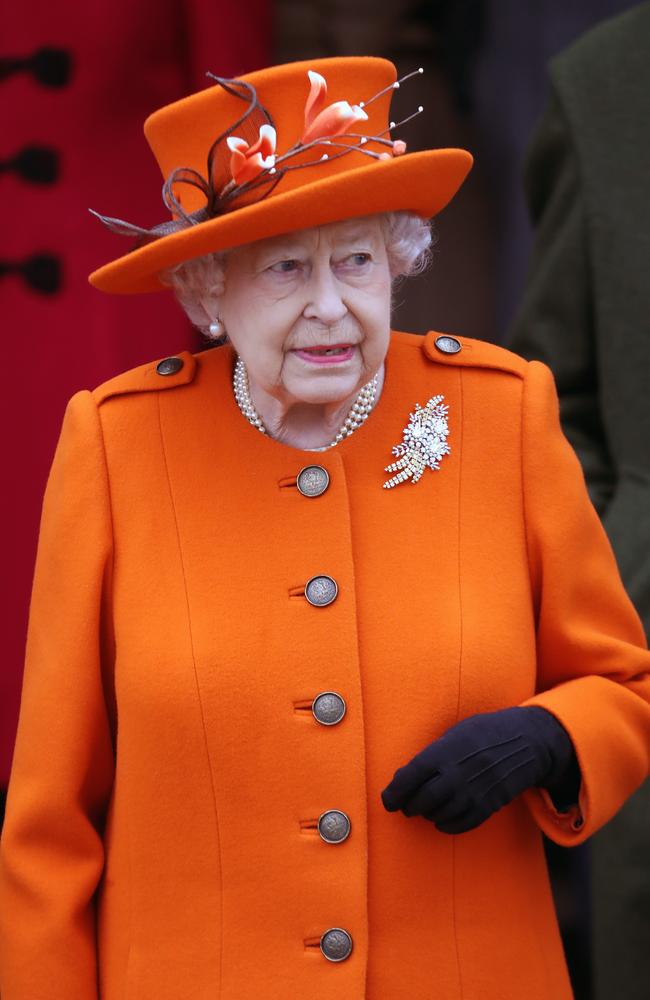 The Queen attended a Christmas Day church service at Sandringham with the royal family. Picture: Chris Jackson/Getty Images