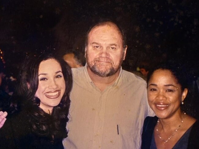 Meghan Markle with her parents Thomas Markle and Doria Ragland. Picture: Thomas Markle: My Story