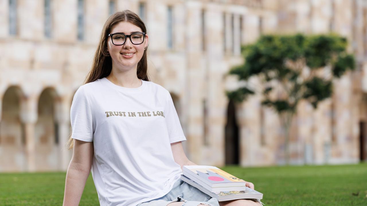 Jackie Grist will be the first in her family to attend university when she commences a Bachelor of Arts in Education (Secondary) at UQ in 2025. Picture Lachie Millard