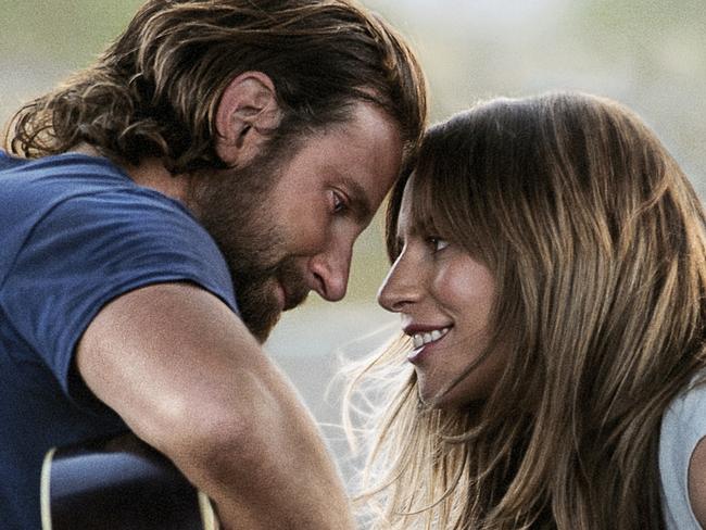 This image released by Warner Bros. Pictures shows Bradley Cooper, left, and Lady Gaga in a scene from "A Star is Born." (Warner Bros. Pictures via AP)