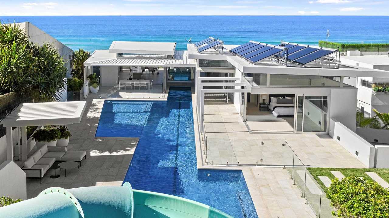 LUXURY LIVING: 1/56 David Low Way, Sunrise Beach has hit the market listed for a cool $9.95m. It is staked with features including a 25m pool and waterslide. Picture: Contributed