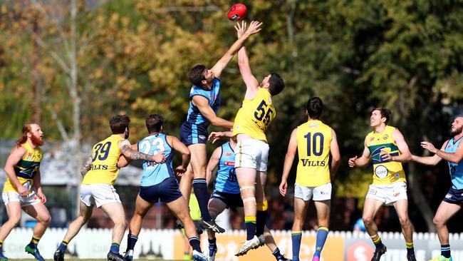 Ruckman Jarrad Redden returns for the Eagles. Picture: Tait Schmaal