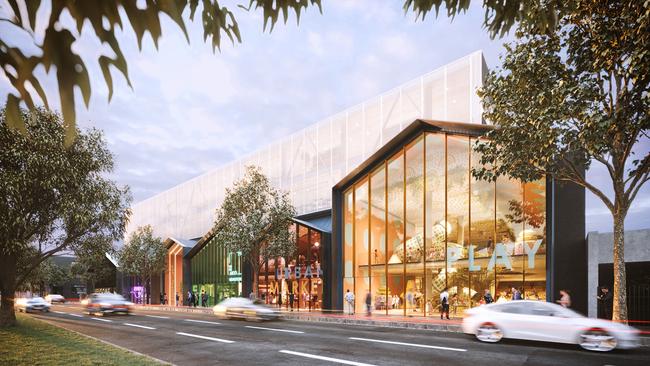 A render of what the proposed building at 521 King St, West Melbourne should look like.