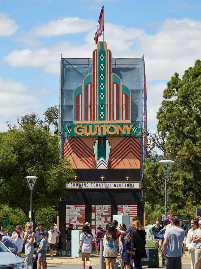 Gluttony and The Garden of Unearthly Delight plan to set up a 1000-seat and 800-seat pavilion right in the middle of Rundle Rd, almost free of charge. Picture: Matt Loxton