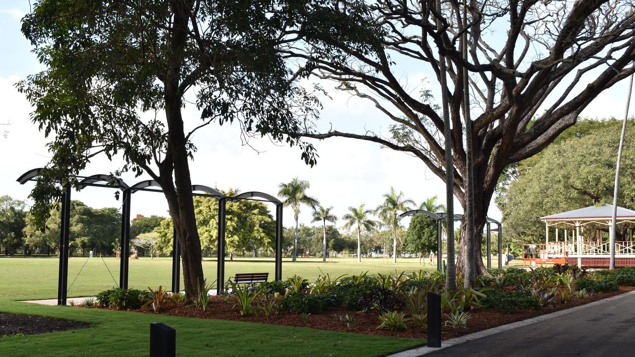 The new garden arches at Queens Park, Goldsmith St, Mackay. Picture: Heidi Petith