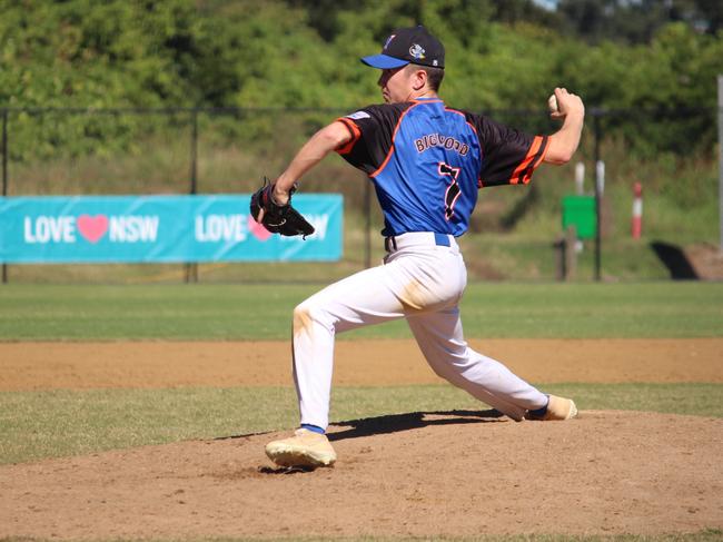 PERFECT PITCH: At Australian Senior League Championships at Albert Park in  Lismore on Day 3, Macarthur pitcher Lachlan Bigwood closed out the win on the mound, allowing two runs across 3 1/3 relief innings.