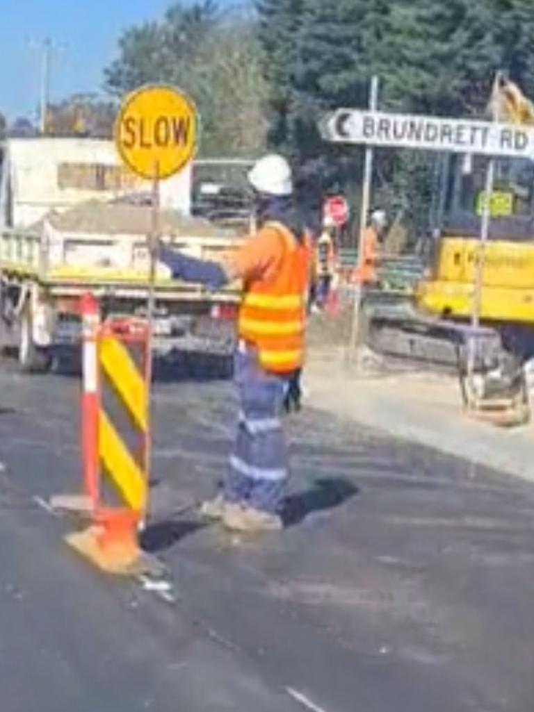 Roadworks are underway to make the road safer for motorists. Picture: Twitter/@AllBiteNoBark88