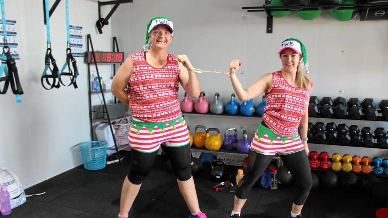 Tammlynn Kimpton and Jayne Deem were ready to take the challenge. Picture: Shannon Hardy