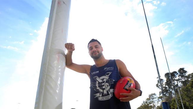 Former Carlton player has joined Yarrawonga this season. Picture Yuri Kouzmin