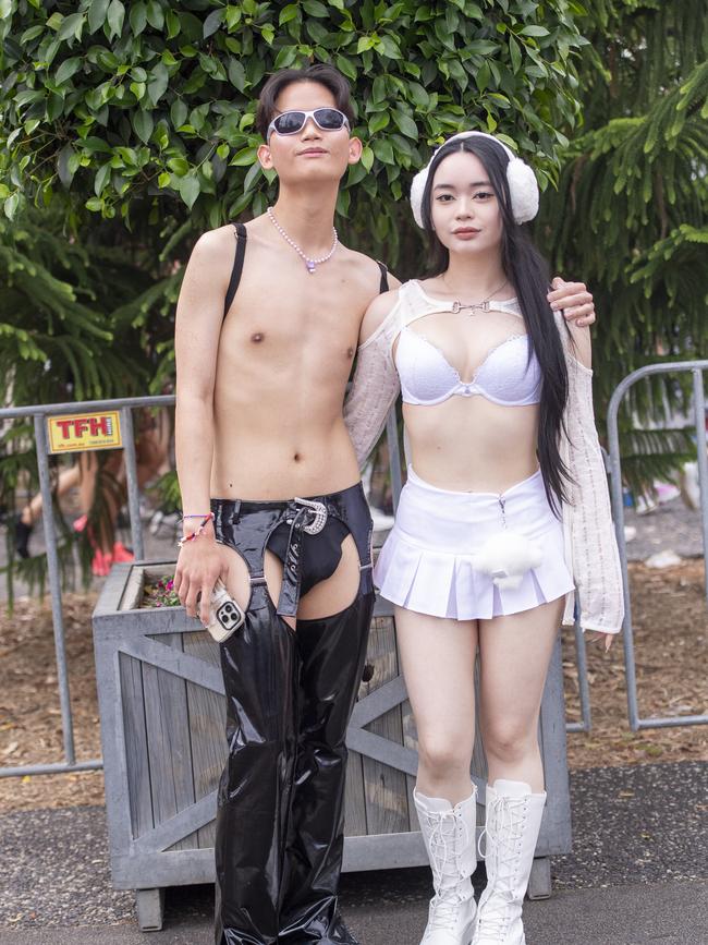 Festival-goers at the Knockout Festival at Sydney Olympic Park. Picture: NewsWire / Jeremy Piper