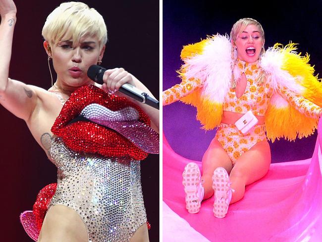 Miley Cyrus during her blockbuster 2014 Bangerz tour.