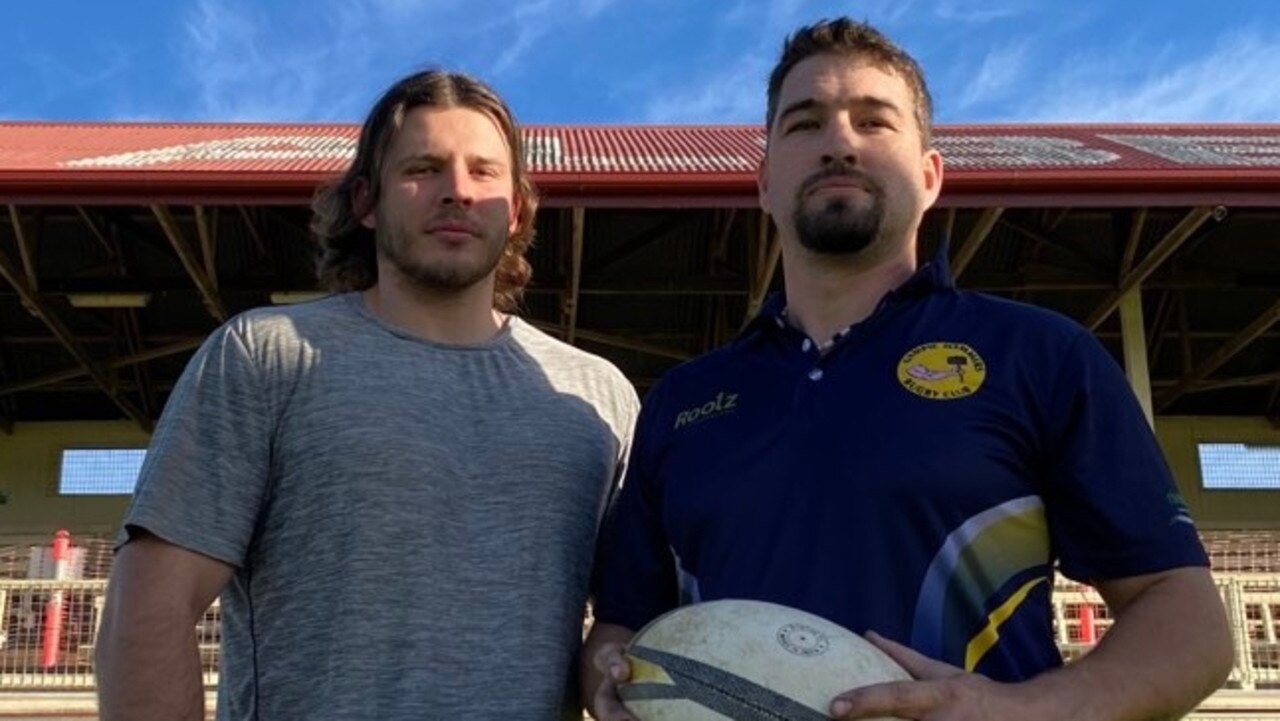 Daniel Green (left) and Gympie Hammers Club Wade Flikweert (right) say Gympie’s sporting community needs support now more than ever. Photo: Jorina Maureschat.