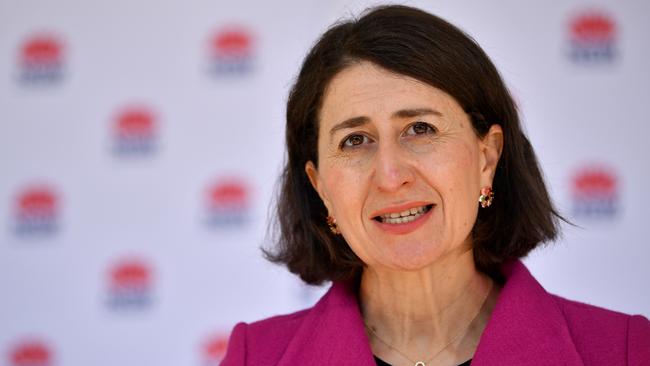 NSW Premier Gladys Berejiklian in Sydney on Friday. Picture: Joel Carrett