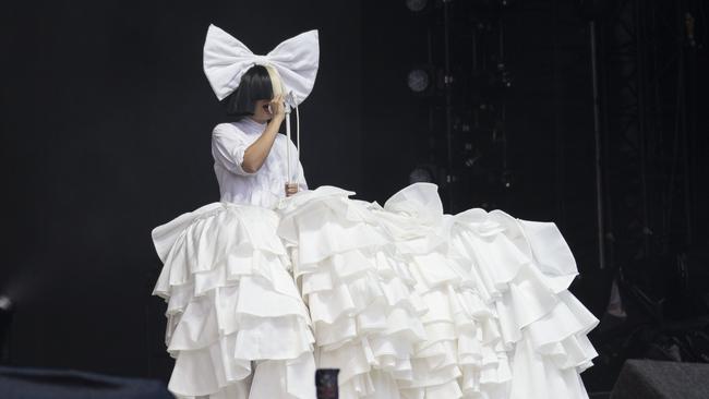 Singer Sia releases new single The Greatest while on US tour. Picture: AP.