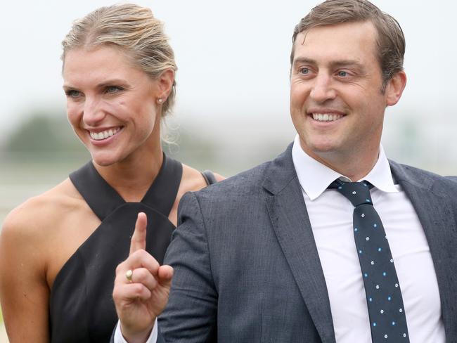 Jane with husband trainer Tony Gollan. Picture: Jono Searle