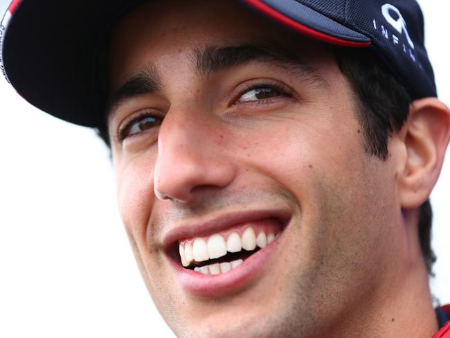 MONTREAL, QC - JUNE 05: Daniel Ricciardo of Australia and Infiniti Red Bull Racing speaks to the media ahead of the Canadian Formula One Grand Prix at Circuit Gilles Villeneuve on June 5, 2014 in Montreal, Canada. (Photo by Mark Thompson/Getty Images)