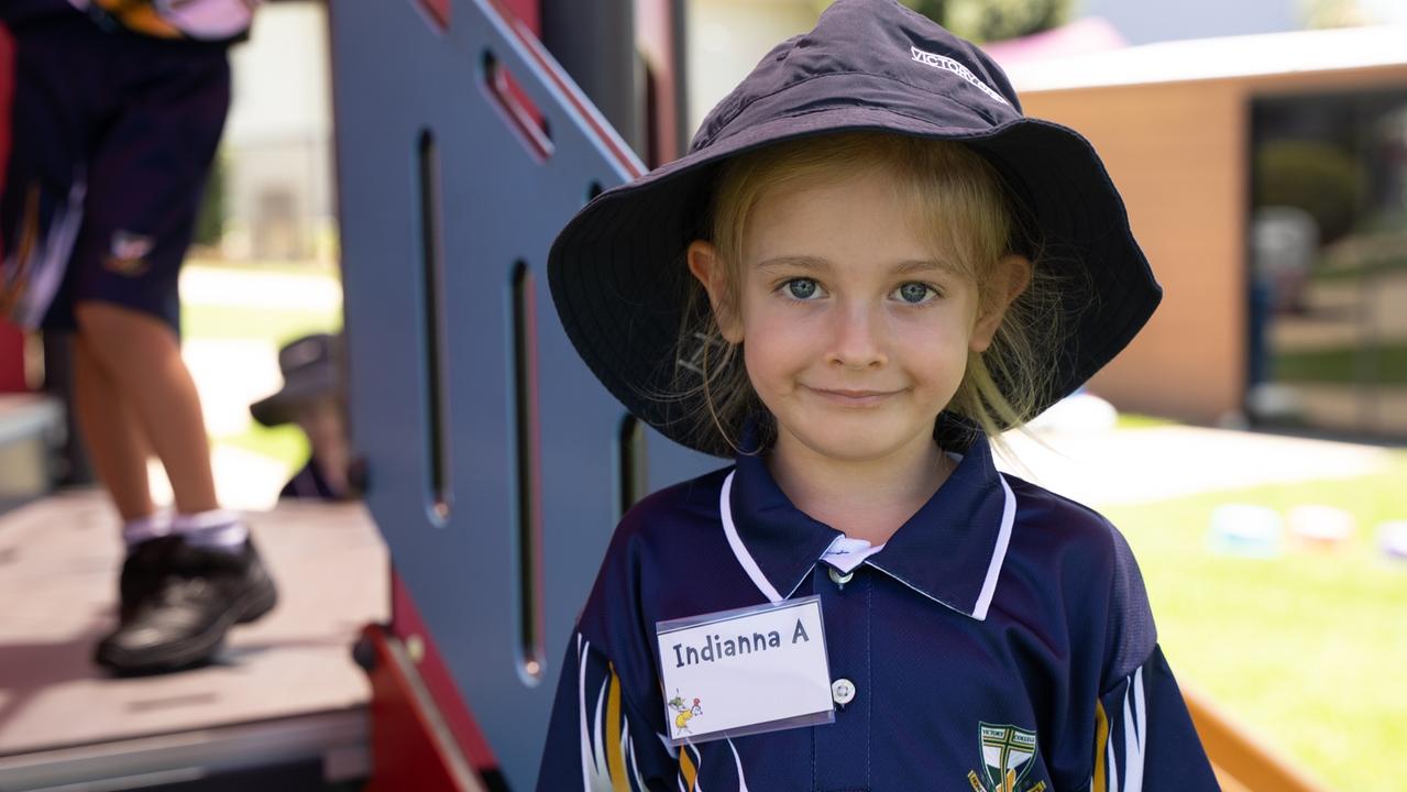 Indianna Andreassen at Victory College's first day of class. January 22,2024. Picture: Christine Schindler