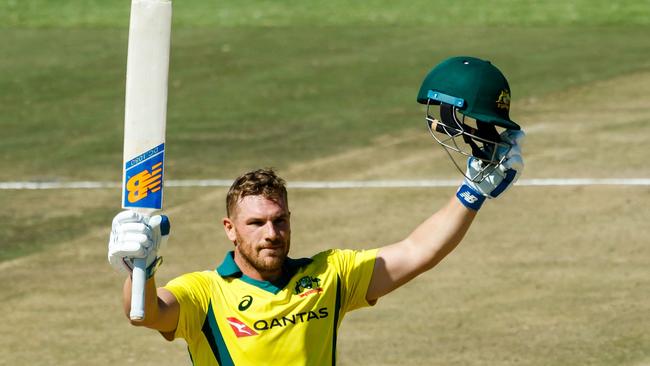 Cricket Australia gives Aaron Finch a ‘big tick’ for the number of innings in which he has scored more than 30 runs. Picture: AFP