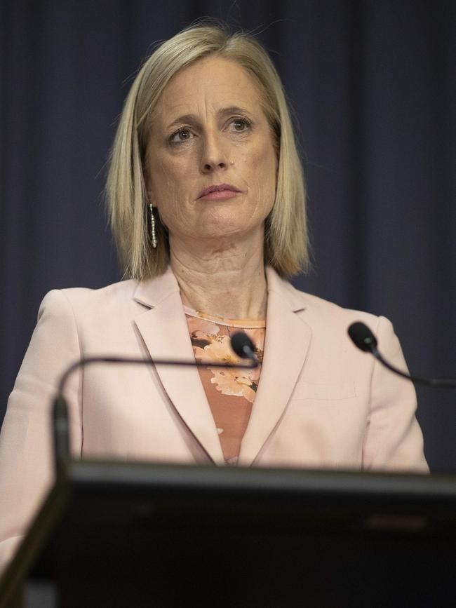 Womens’ Minister Katy Gallagher says the federal government is also going to address gender inequality in Australia. Picture: NCA NewsWire / Gary Ramage