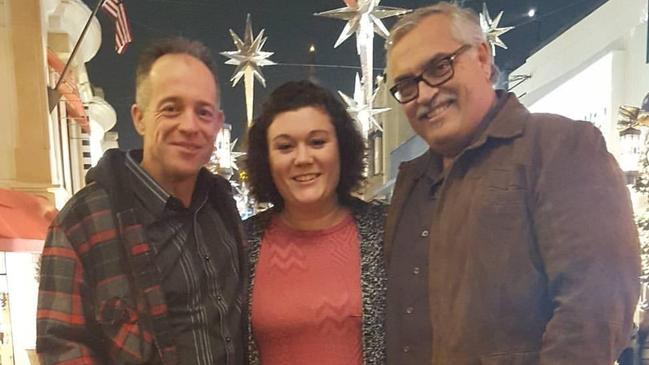 Jason Clark, Mariah Lucas and Javier Stauring met in 2016. Picture: Picture: Supplied