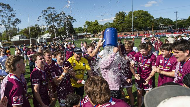 Dalby are the TRL U19 Premiers after defeating Southern Suburbs in the grand final at Toowoomba Sports Ground, Saturday, September 14, 2024. Picture: Kevin Farmer