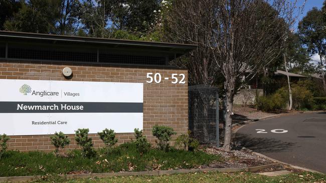 Newmarch House in Kingswood was placed in full lockdown after a Covid-positive doctor visited the site. Picture: NCA NewsWire / Damian Shaw