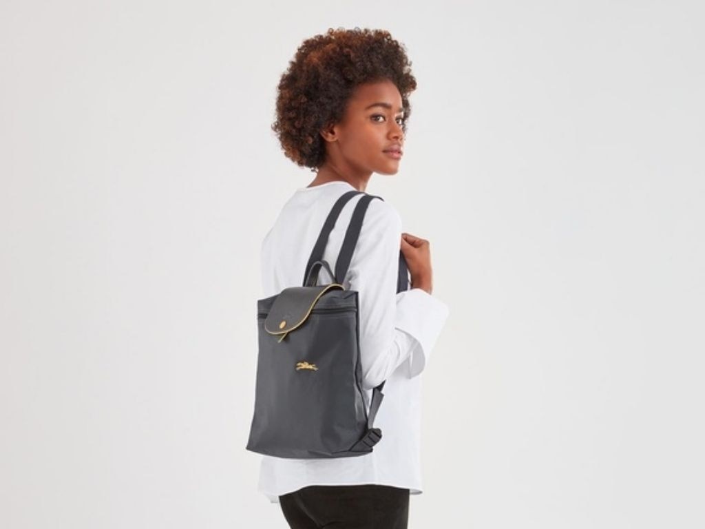 This Longchamp backpack is loved by many.