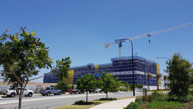 The construction of the Newport Retirement Village has reached the top floor. Photo: Erin Smith