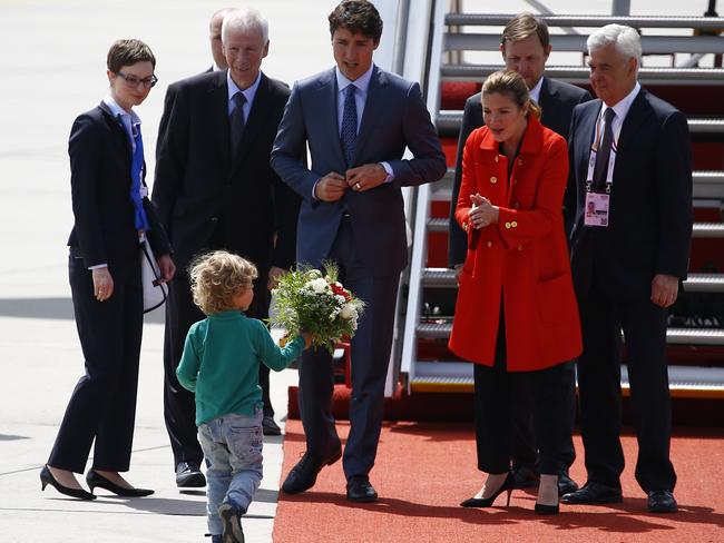 Justin Trudeau’s wife, son are very cute in Germany | news.com.au ...