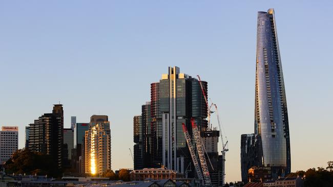 Crown Sydney at Barangaroo under construction earlier this year. Picture: NCA NewsWire / Gaye Gerard