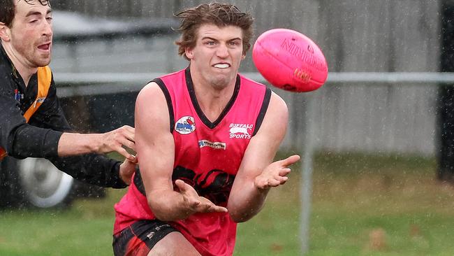 Nathan Blair in action for Romsey. Picture: George Sal