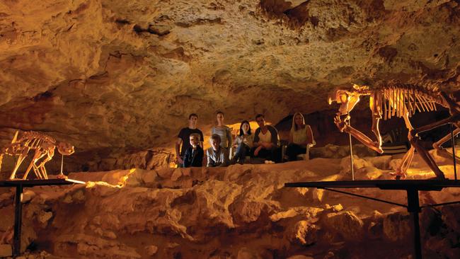 Exploring the Naracoorte Caves National Park. Picture: SATC