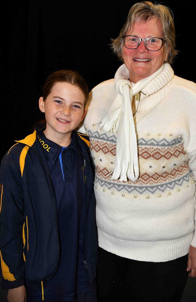 Emily Bonney and Sue Birse at the Gympie and District Eisteddfod. Picture: Patrick Woods.