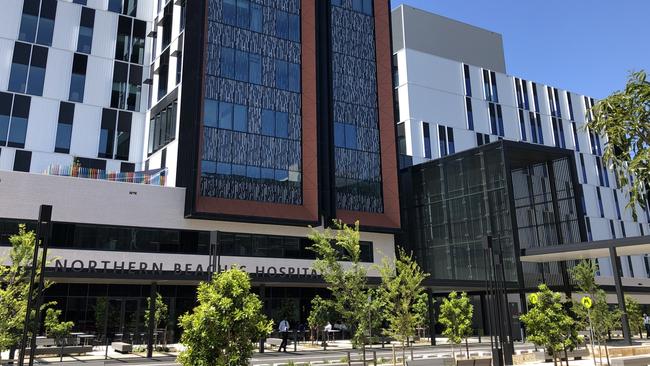 Exterior of Northern Beaches Hospital in Frenchs Forest. Picture: Julie Cross.