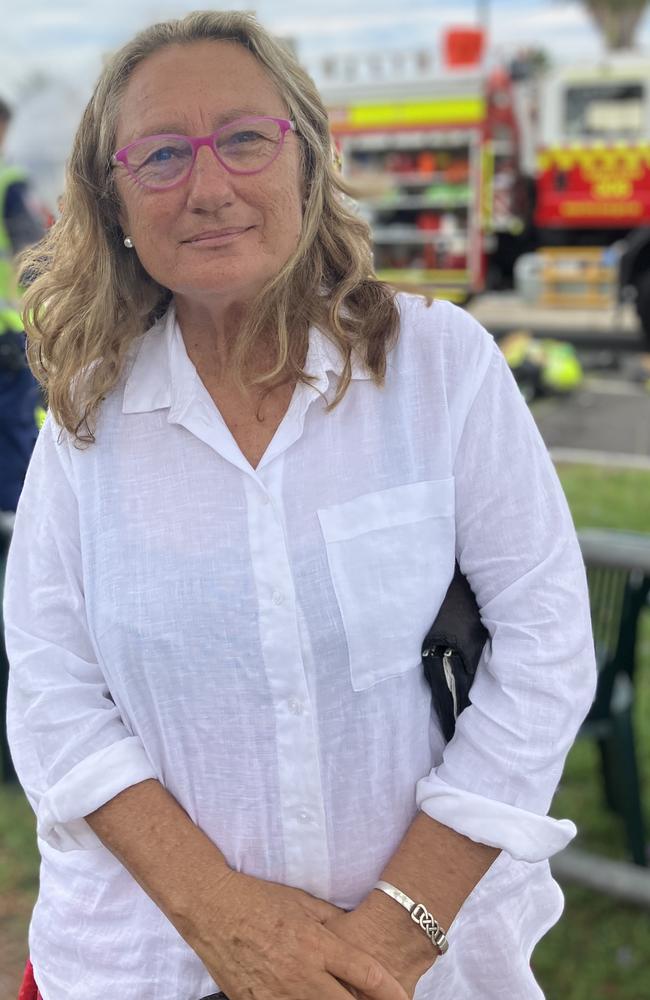 Clarence Valley Council councillor Debrah Novak at the scene. Picture: Odessa Blain.