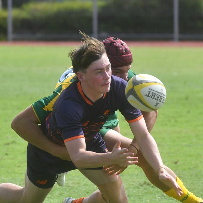 Nate Thompson. QLD Rugby Union State Championships (17-18 years boys) at the Townsville Sports Precinct. Friday May 23. Sunshine Coast against Metro West. Picture: Evan Morgan