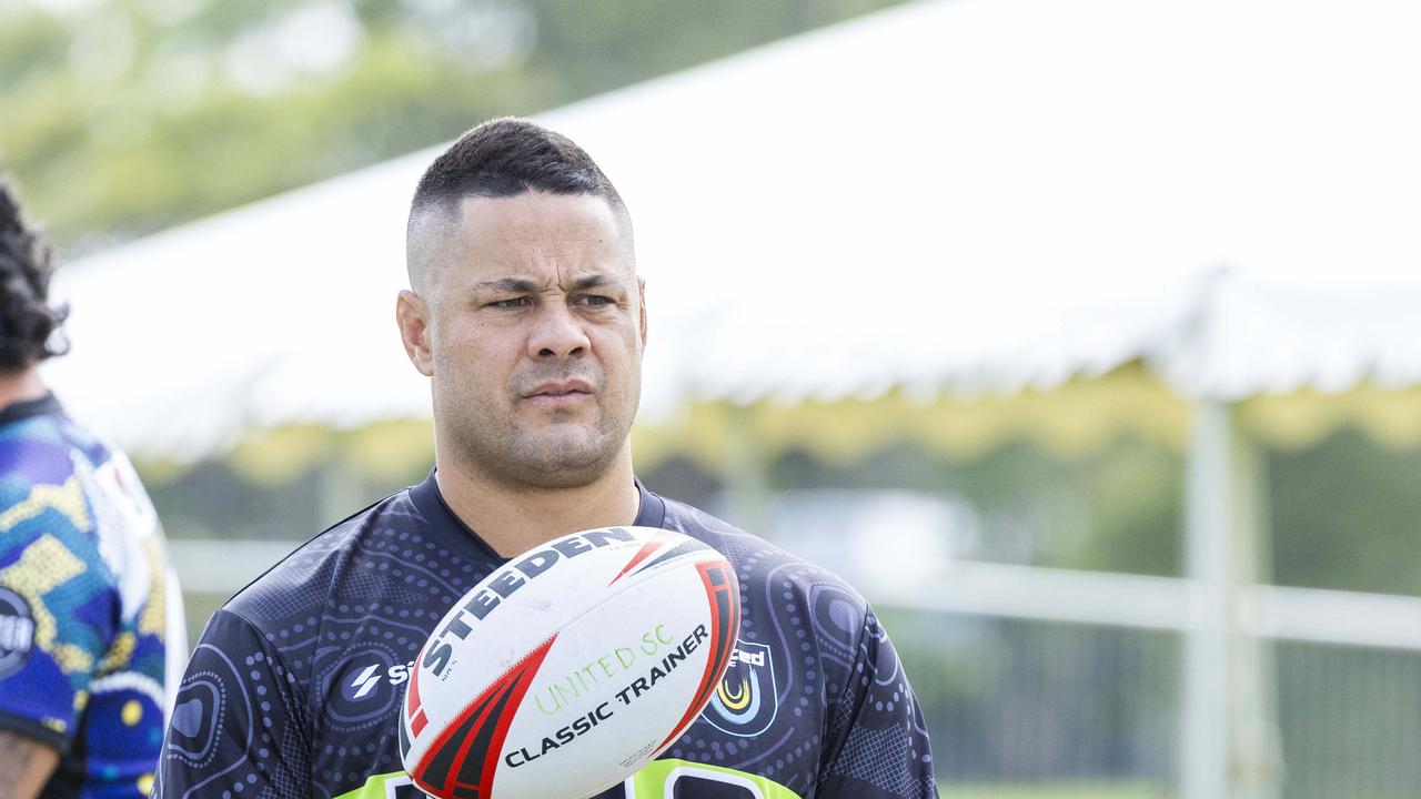 Jarryd Hayne at Nines Premier Rugby League event. Picture: Richard Walker