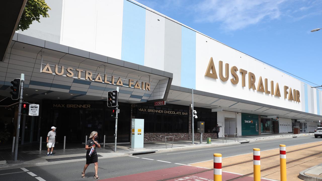 The exterior of an aging Australia Fair shopping centre at Southport. Picture Glenn Hampson