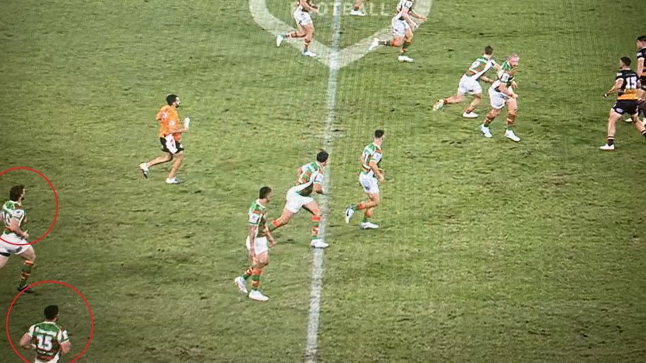 The NRL is set to ask the Rabbitohs for a please explain over this incident.