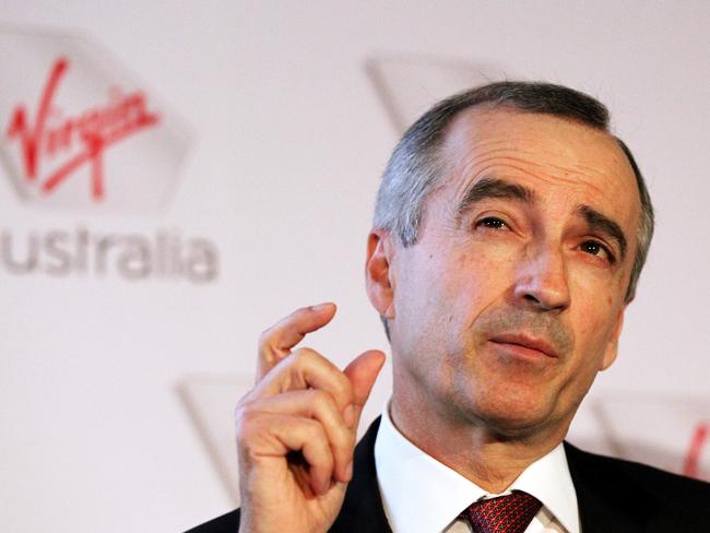 11/02/2016: Photos of Virgin Australia CEO John Borghetti at the release of the company's half-year results in Sydney on Thursday. Hollie Adams/The Australian
