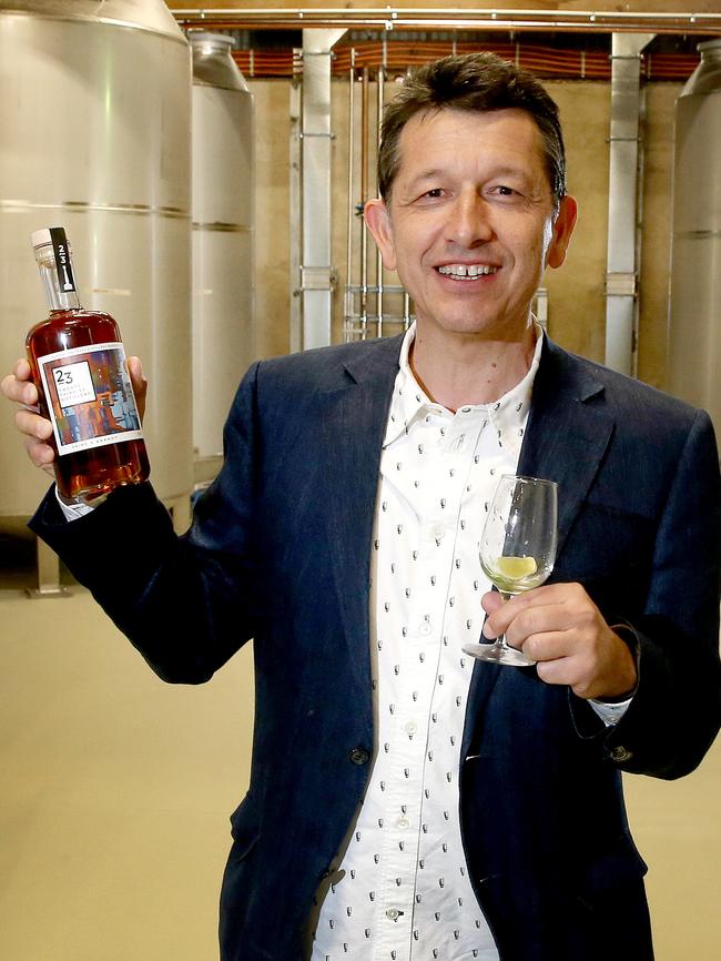 Bickford's managing director Angelo Kotses at the opening of Bickfords’ 23rd Street Distillery in Renmark, in 2016. Picture Dean Martin